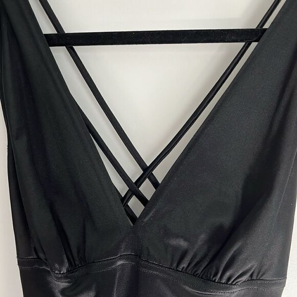 Tower Body-con Slip Style Crisscross Back Vintage Hollywood - Picture 5 of 8